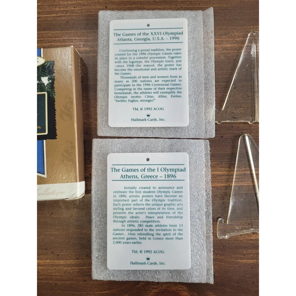 1996 Atlanta Olympics Hallmark Keepsake Ornament  Invitation to the Games